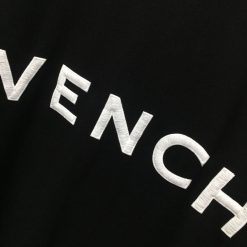 GIVENCHY 4G EMBROIDERED SLIM FIT T-SHIRT IN BLACK - GTS005