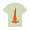 GIVENCHY SLIM FIT T-SHIRT IN JERSEY WITH CERAMIC PRINT IN LIGHT GREEN - GTS004