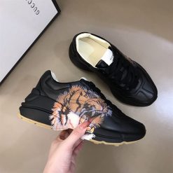 GUCCI RHYTON LEATHER SNEAKER WITH TIGER - GCC017