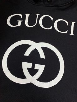 GUCCI HOODED SWEATSHIRT WITH INTERLOCKING G - GCK007