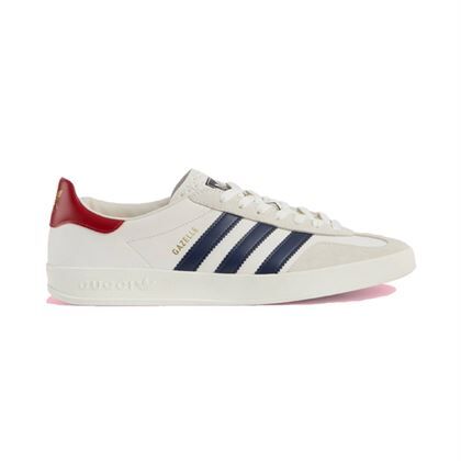 GUCCI X ADIDAS GAZELLE LOW-TOP SNEAKERS IN WHITE - GCC030