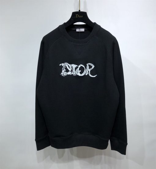 DIOR AND PETER DOIG HOODED SWEATSHIRT BLACK - DOS012