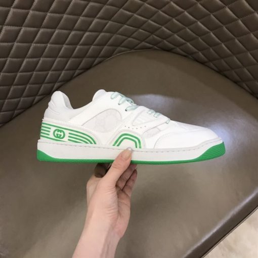 GUCCI BASKET SNEAKERS IN WHITE AND GREEN - GCC032
