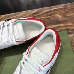GUCCI BASKET SNEAKERS IN WHITE AND RED - GCC031