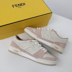 FENDI MATCH LOW TOPS IN PINK SUEDE - FDS014