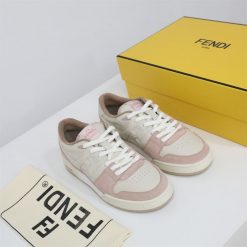 FENDI MATCH LOW TOPS IN PINK SUEDE - FDS014