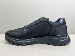 PRADA PRAX 01 RE-NYLON AND BRUSHED LEATHER SNEAKERS - PRS027