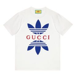 ADIDAS X GUCCI COTTON JERSEY T-SHIRT IN WHITE - GGS021