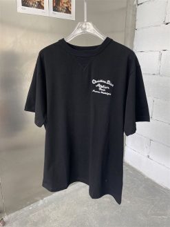 'CHRISTIAN DIOR ATELIER' T-SHIRT RELAXED FIT BLACK COTTON JERSEY - DOT020