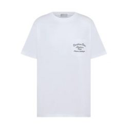 'CHRISTIAN DIOR ATELIER' T-SHIRT RELAXED FIT WHITE COTTON JERSEY - DOT023