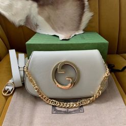 GUCCI BLONDIE SHOULDER BAG IN WHITE LEATHER - GB79
