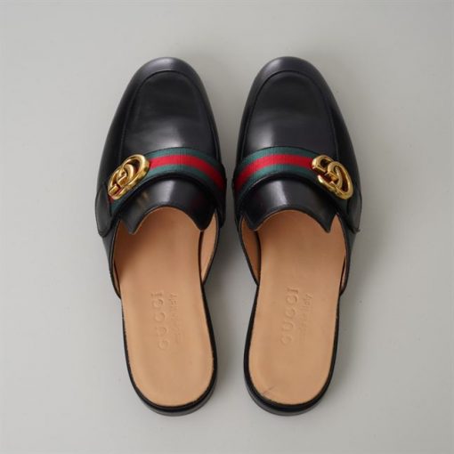 GUCCI BLACK PRINCETOWN SLIPPERS - GL033