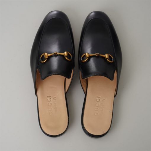 GUCCI BLACK PRINCETOWN SLIPPERS - GL041