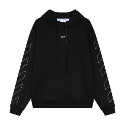 OFF-WHITE STITCH ARR DIAGS KNIW HOODIE - OS019