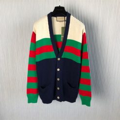 GUCCI COTTON AND WOOL BLEND CARDIGAN - GCK034