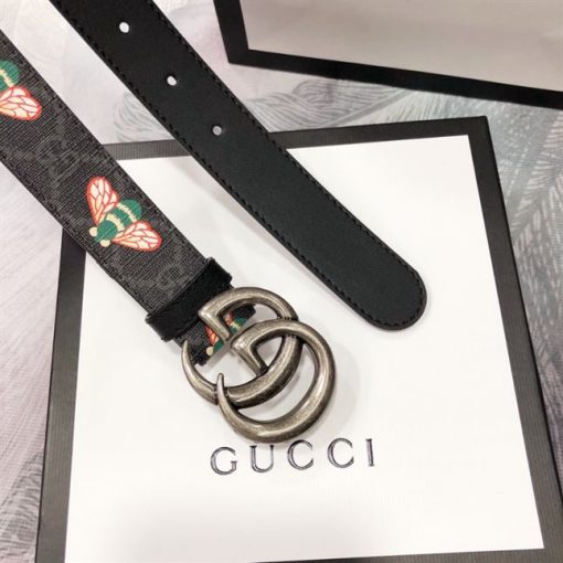 GUCCI GG MARMONT THIN BELT WITH BEES - GB033