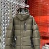 MONCLER BAUGES LEATHER-TRIMMED QUILTED SHELL HOODED DOWN JACKET - MC084