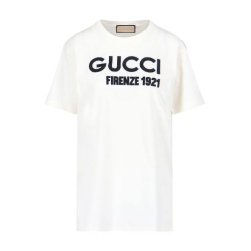 GUCCI LOGO EMBROIDERY T-SHIRT - GGS058